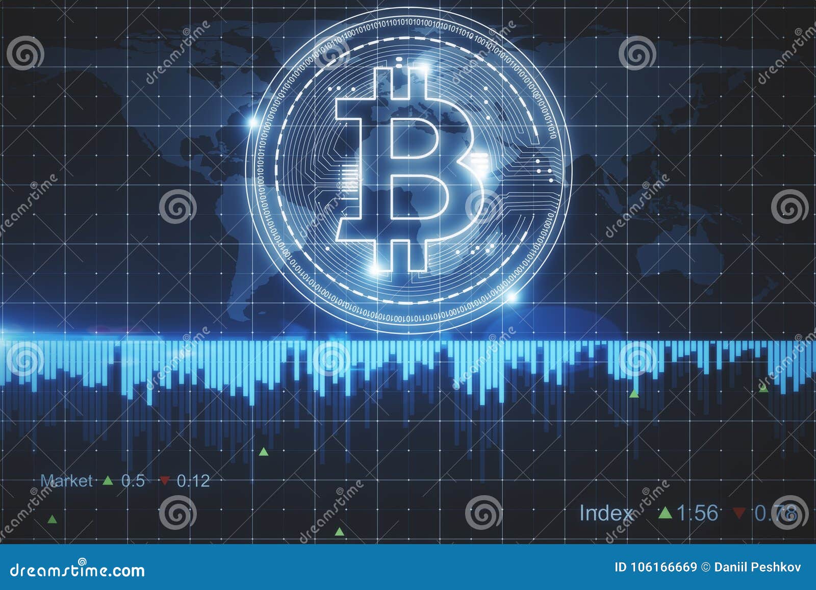 Abstract Forex Bitcoin Background Stock Illustration Illustration - 