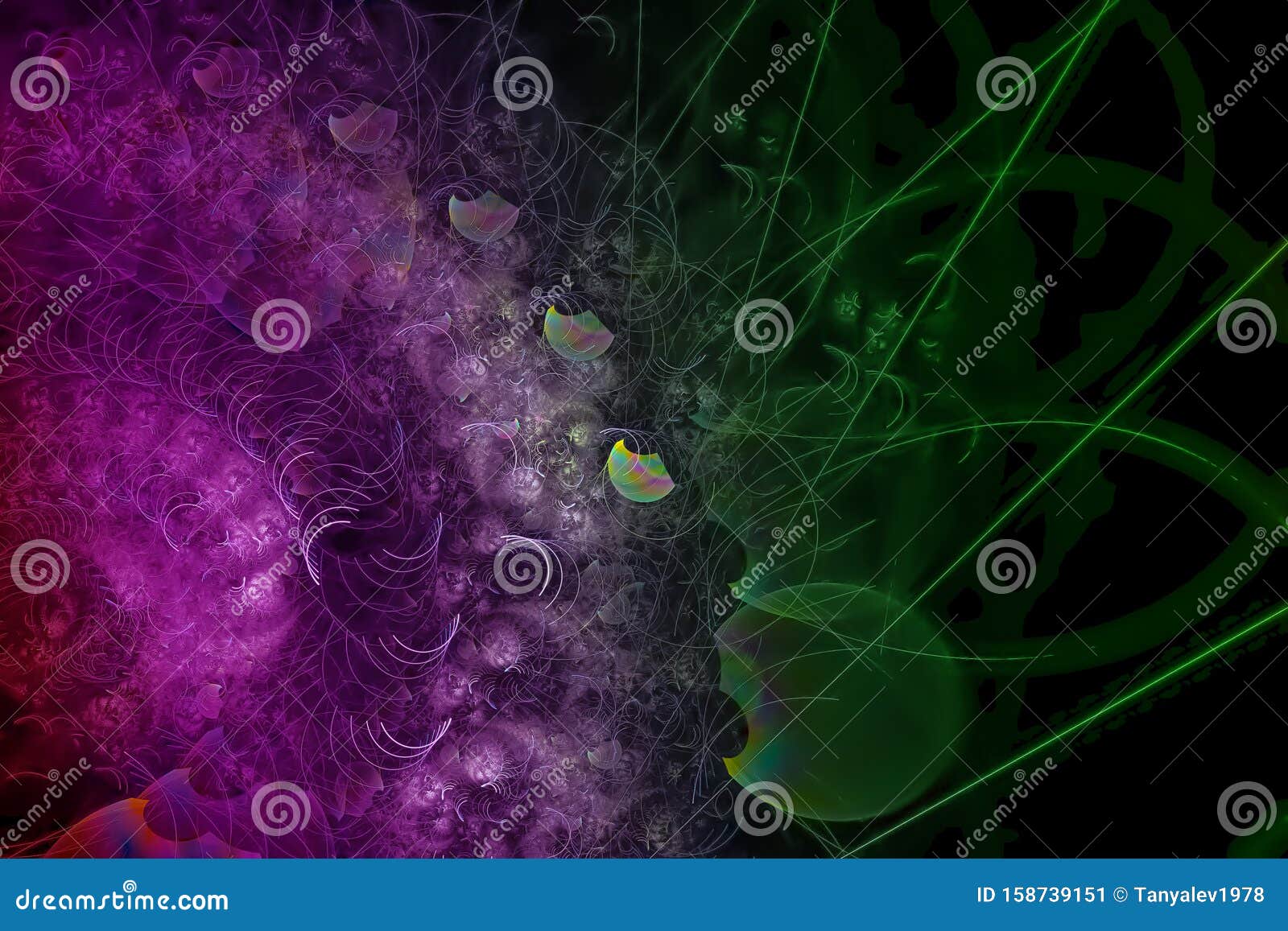 Abstract Fractal Fantasy Wallpaper Vibrant Imagination ...