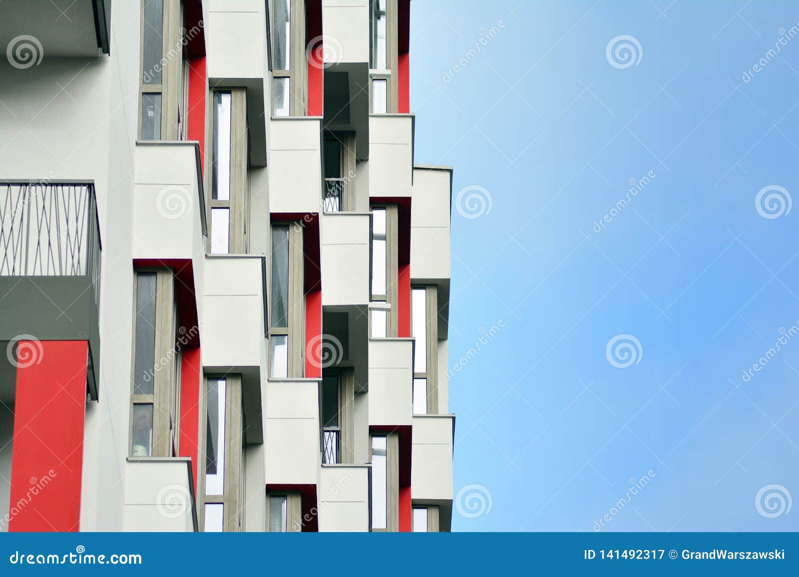 Abstract Fragment Of Contemporary Architecture Walls Made Of