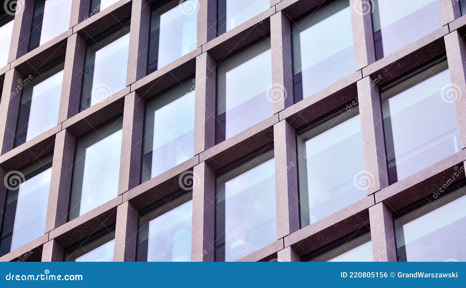 Abstract Fragment of Contemporary Architecture, Walls Made of Glass and ...