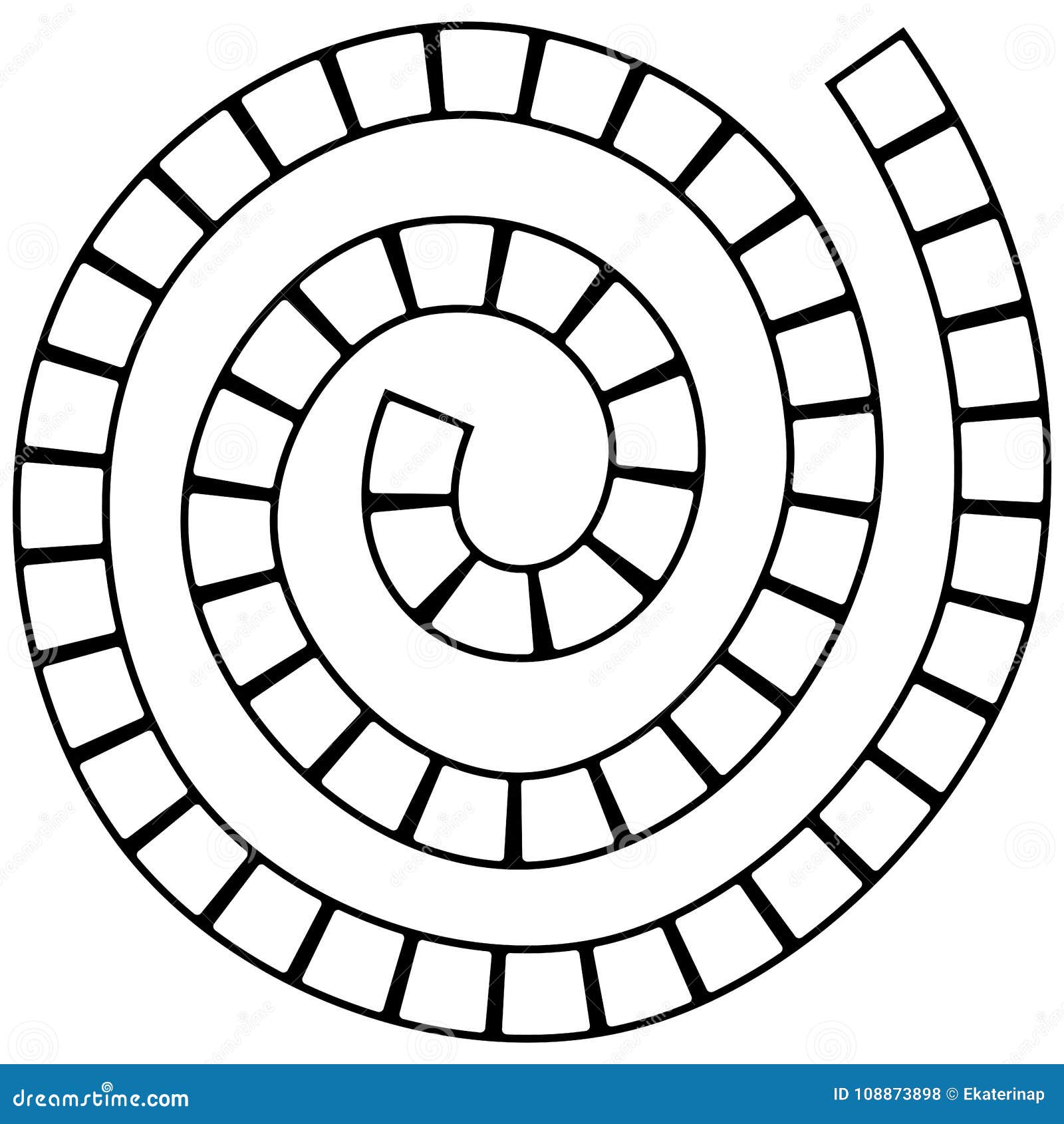 Abstract Futuristic Spiral Maze, Pattern Template for Children`s Games Abstract Futuristic Spiral Maze, Pattern Template for Children`s Games