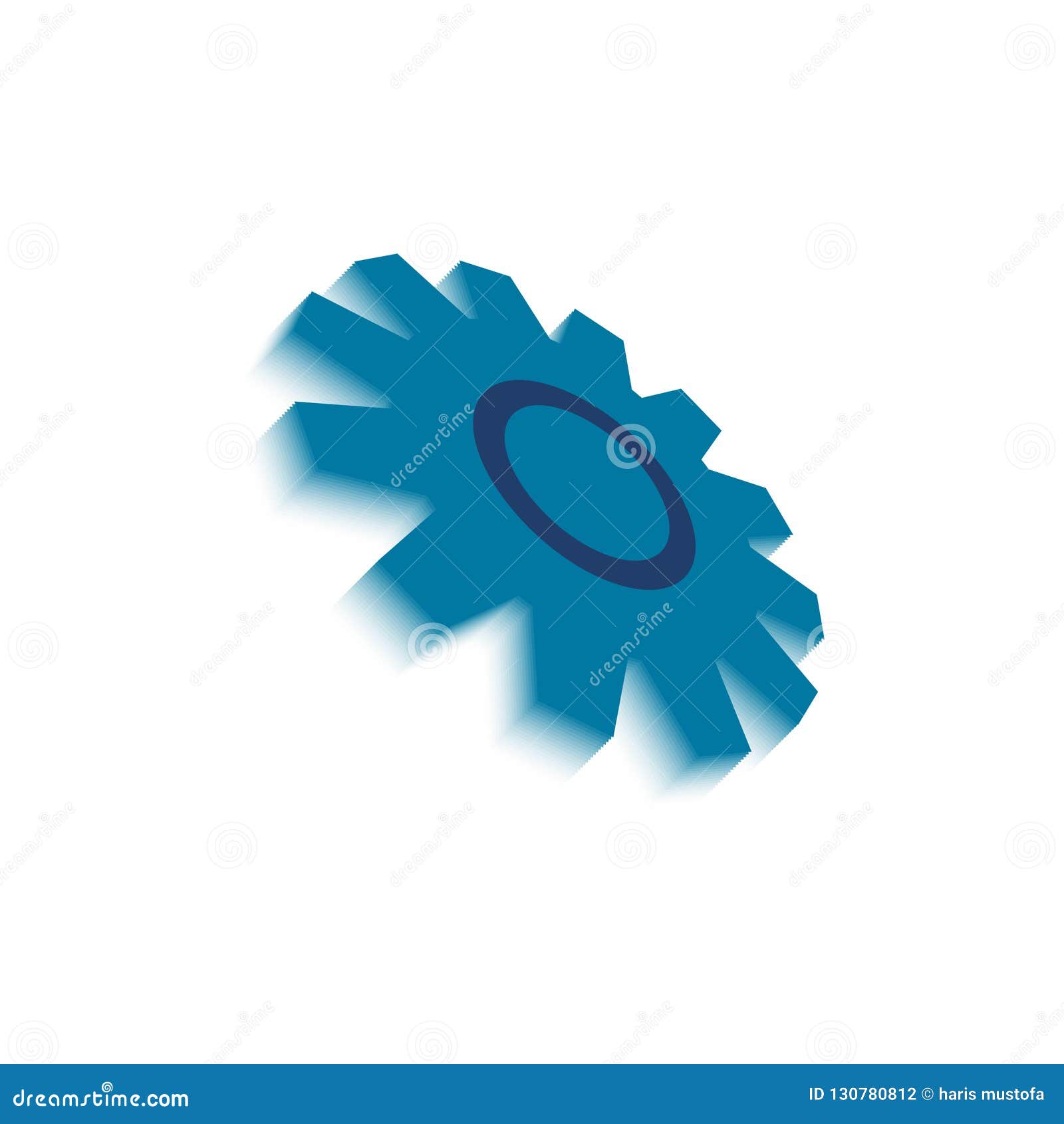Abstract Gear Graphic Design Element Template Vector Illustration Stock