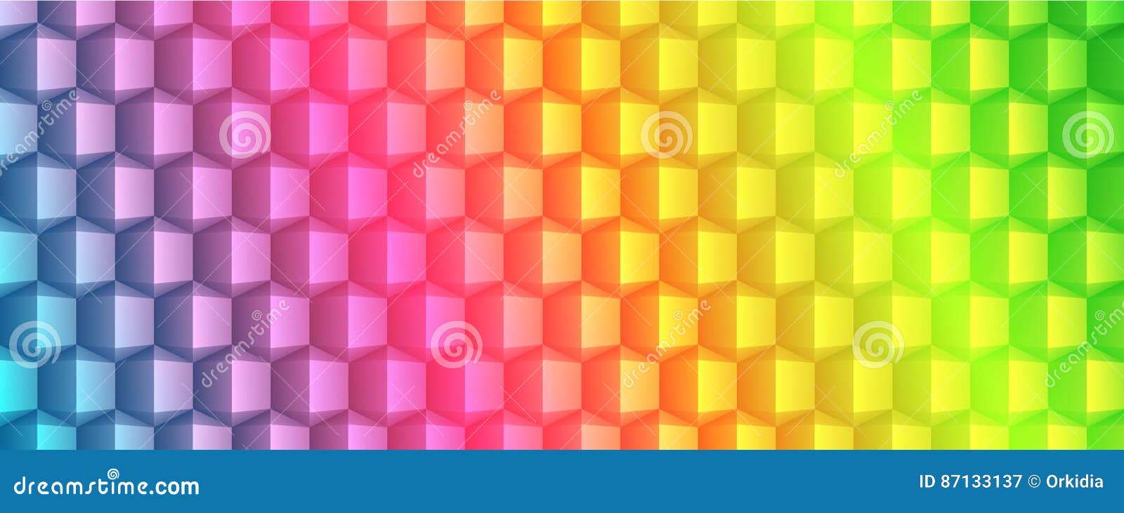 Abstract geometric banner stock vector. Illustration of rainbow - 87133137
