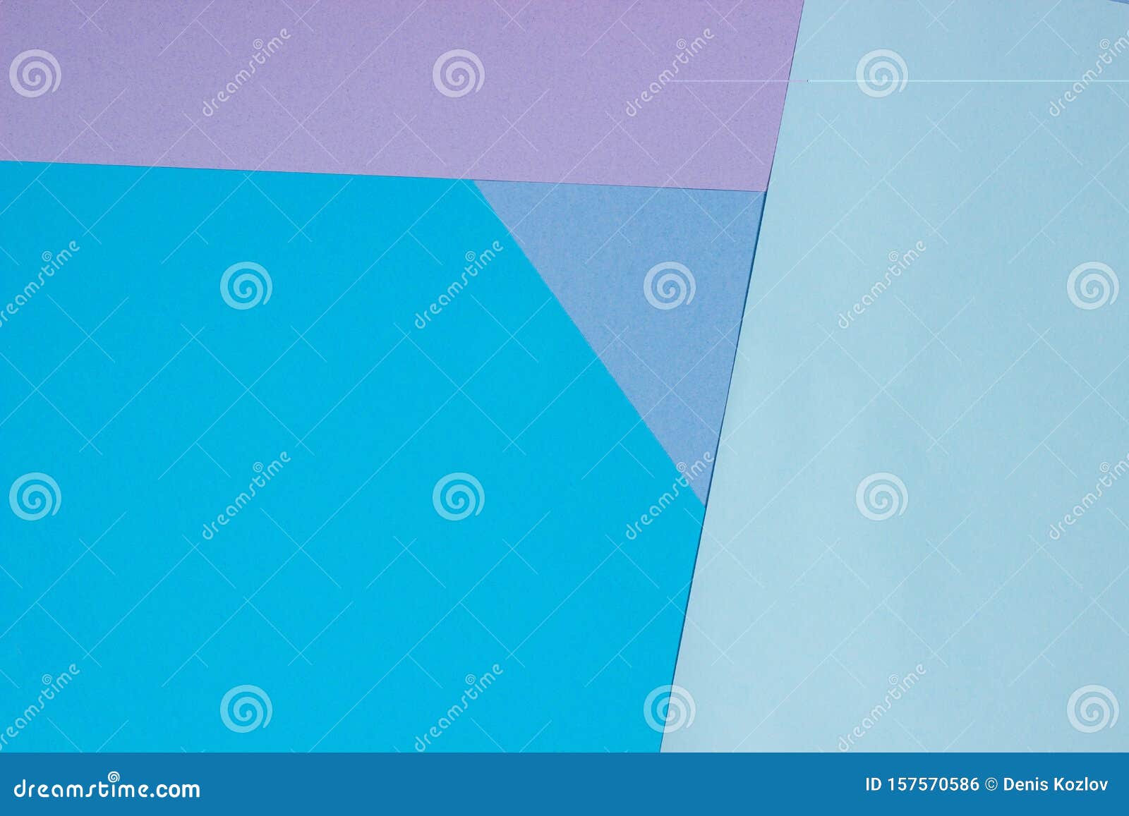 Abstract Geometric Flat Background from Colored Paper. Violet and Blue