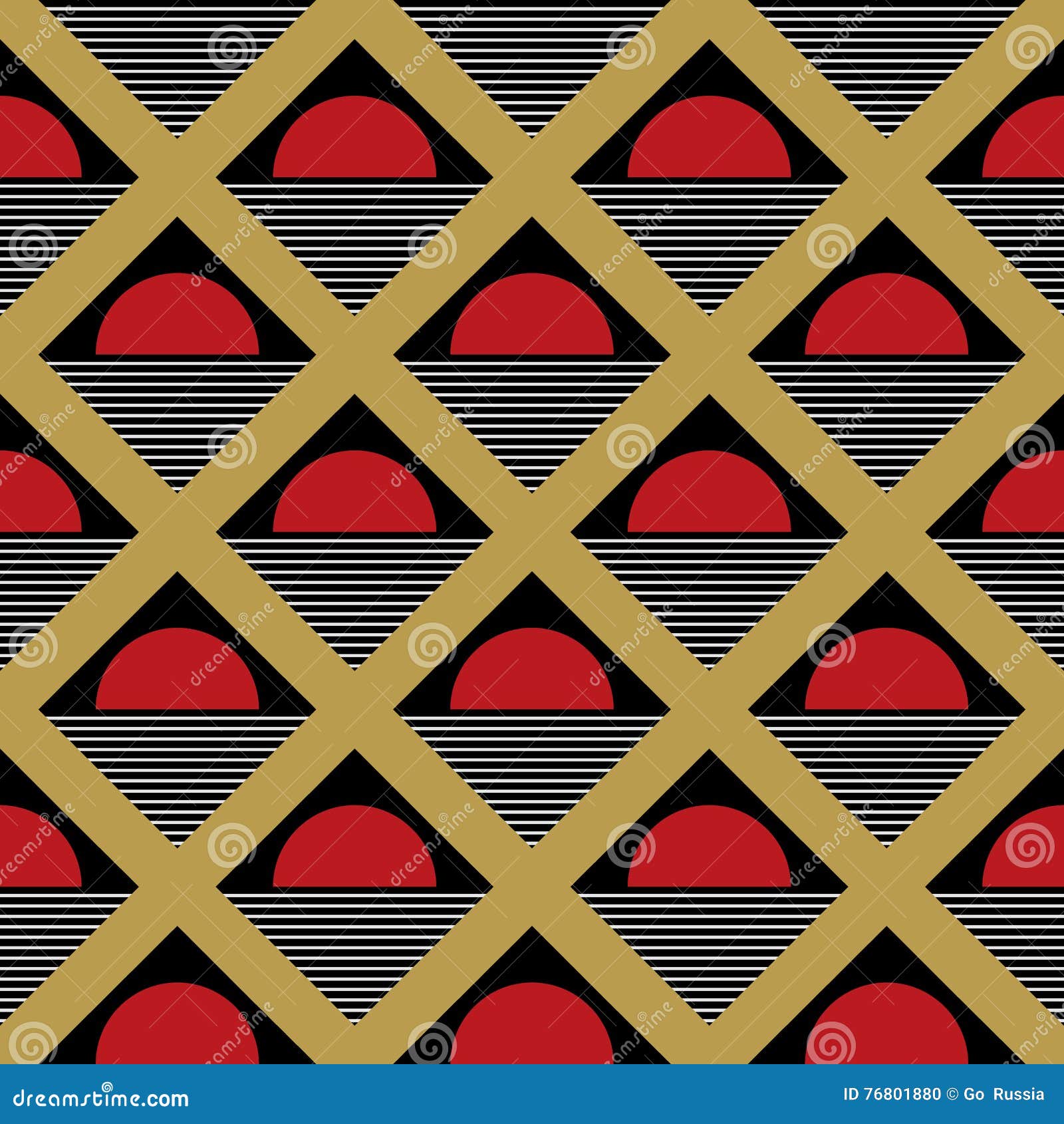 abstract geometric half round patterns and triangles.seamless pattern in turquoise color