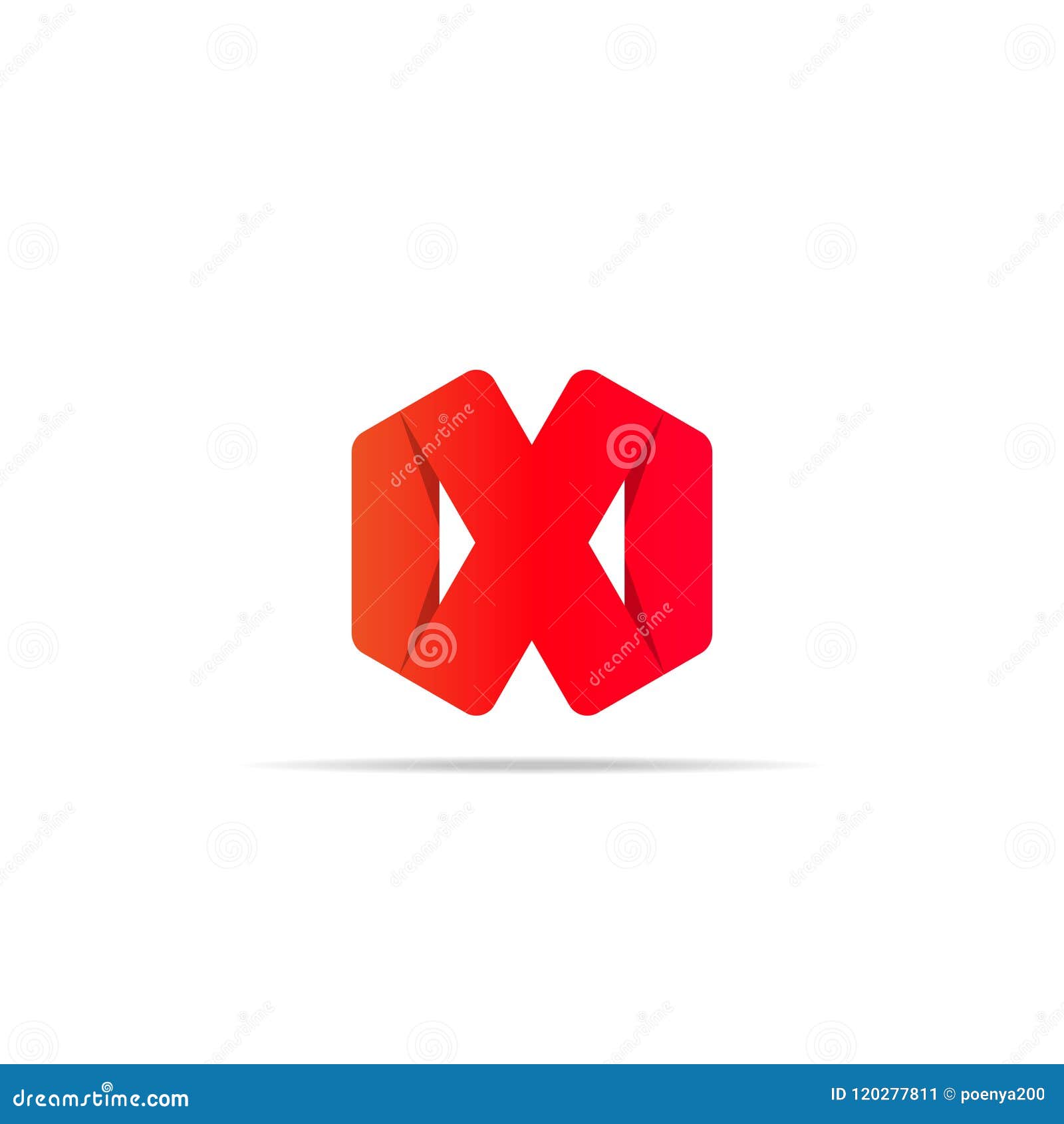 Abstract Geometric Letter X Logo Template with Hexagonal Element Object.  Infinite Cube Box Shape Icon Symbol Design for Mail, Corp Stock Vector -  Illustration of network, moving: 120277811, image size:1600x1690