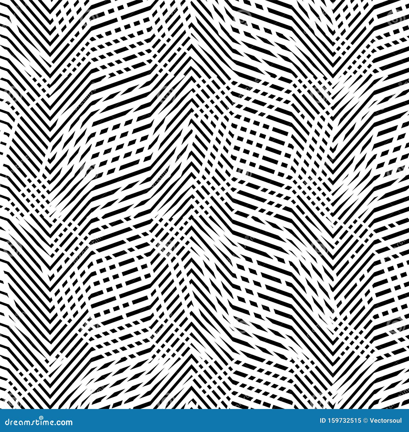 Abstract Geometric Mesh, Grid Pattern of Interweaved, Interlocking