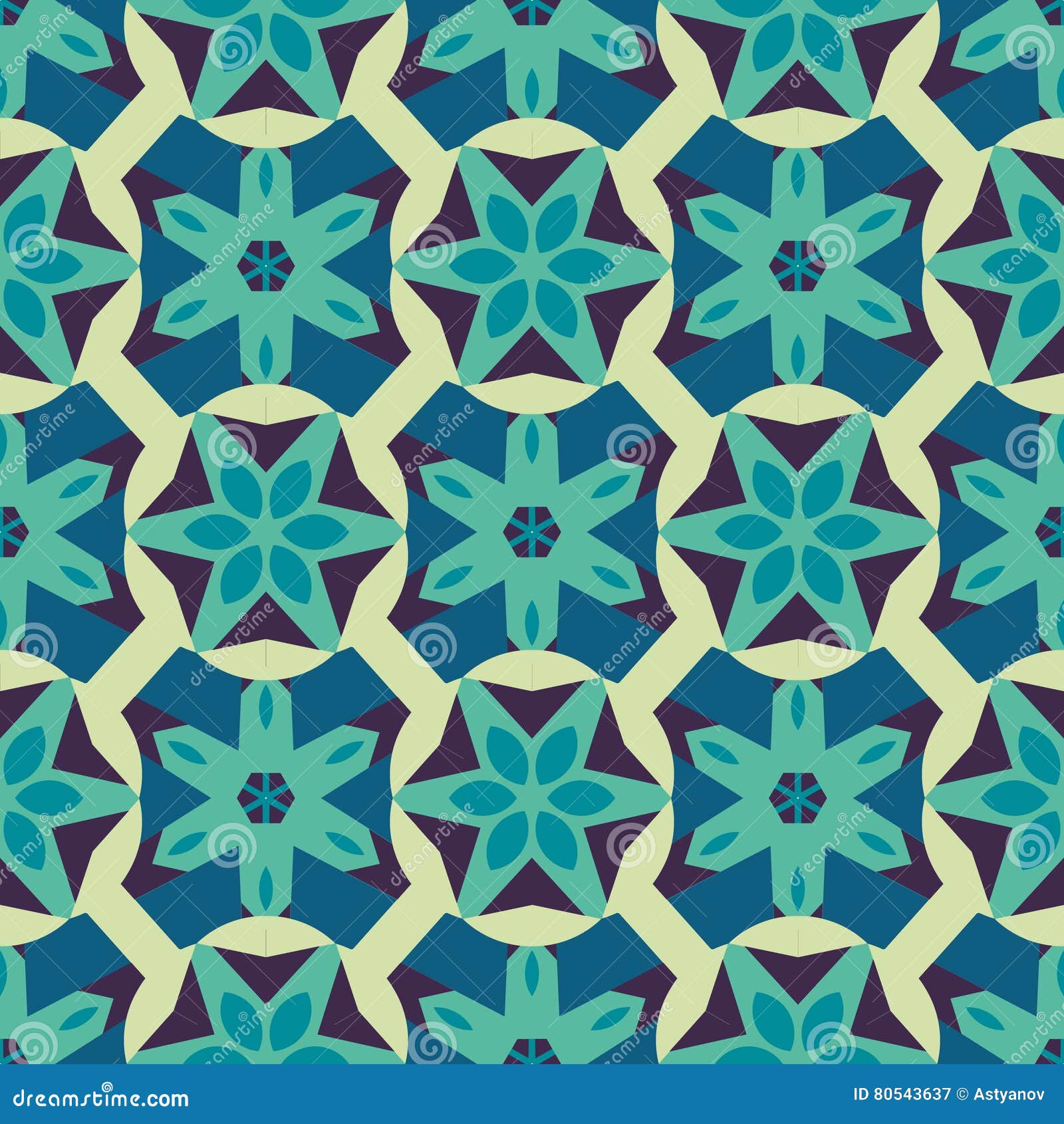 Abstract Geometric Pattern Seamless Stock Vector Illustration of