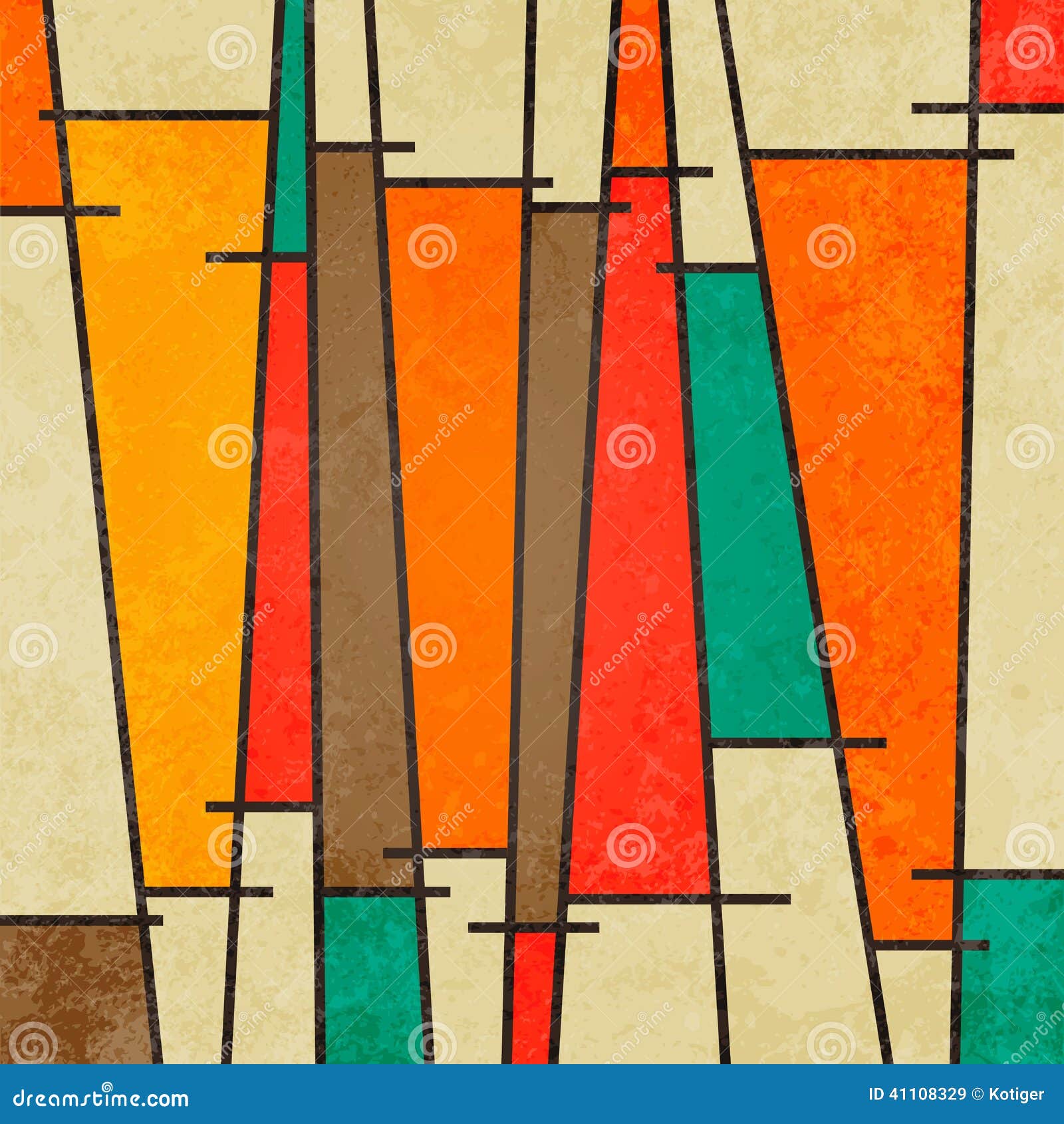 abstract geometric retro colourful background