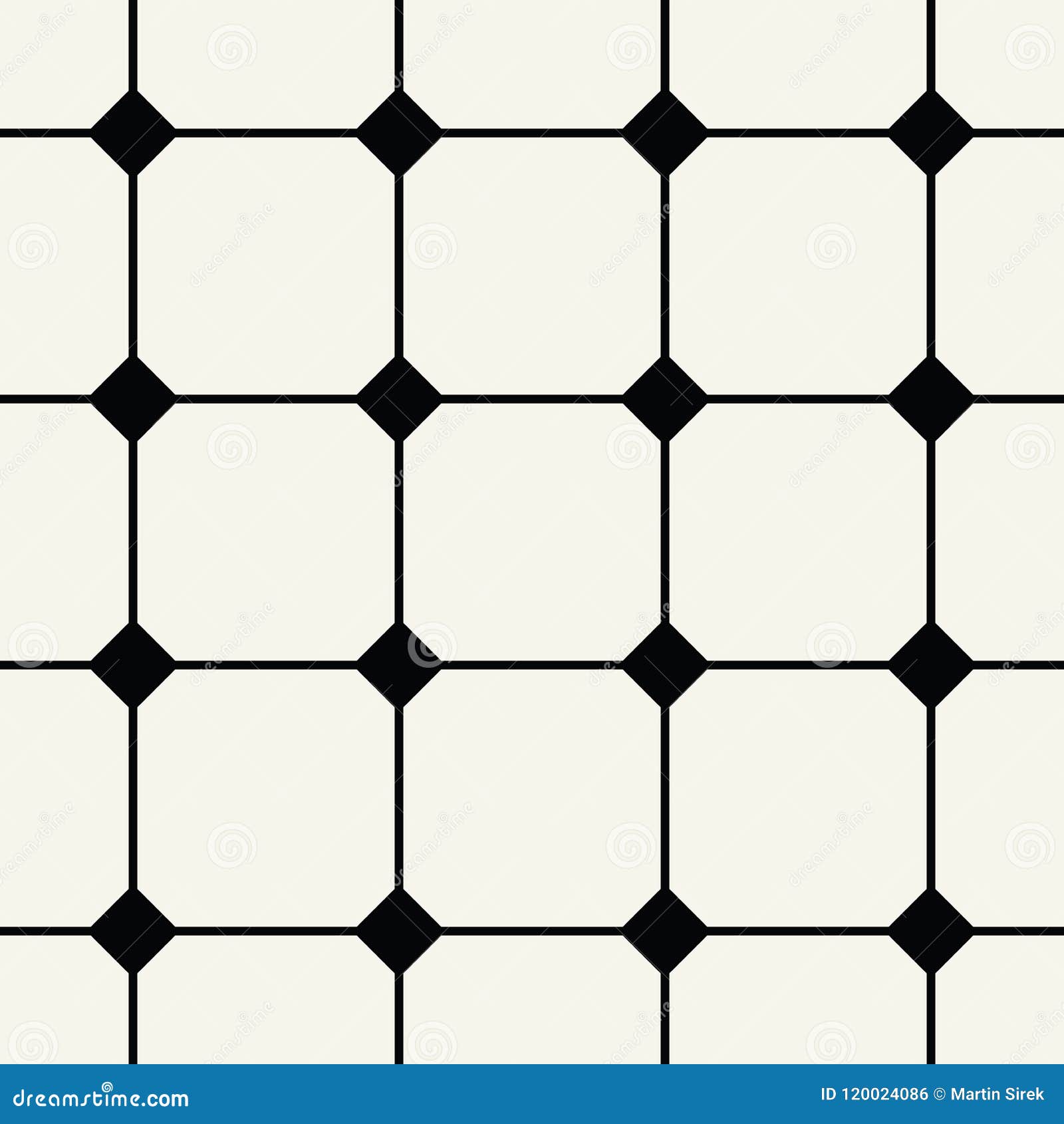 Abstract Geometric Square Tiles Design Pattern Stock Vector