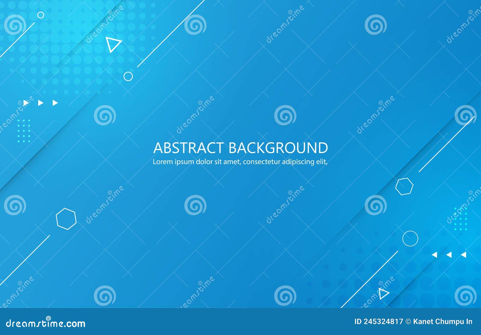 Abstract Geometric Vector Modern Blue Backgrounds Stock Image Image