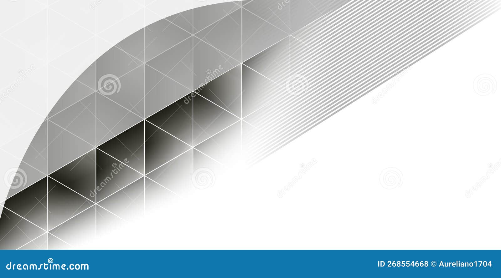 Abstract Geometric  Banner Background in Black and Grey Stock