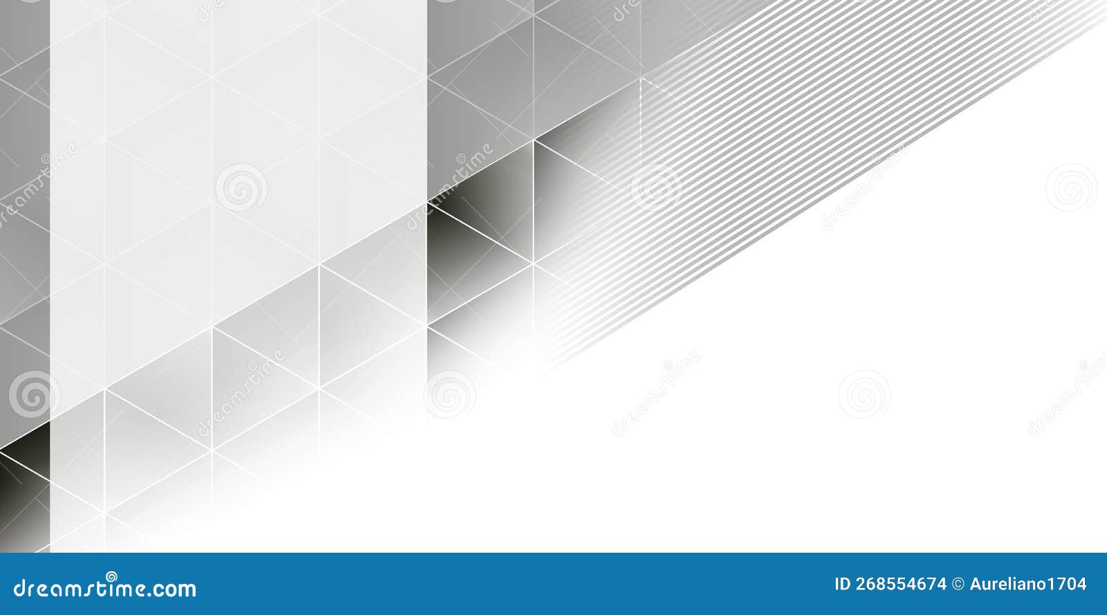 Abstract Geometric  Banner Background in Black and Grey Stock