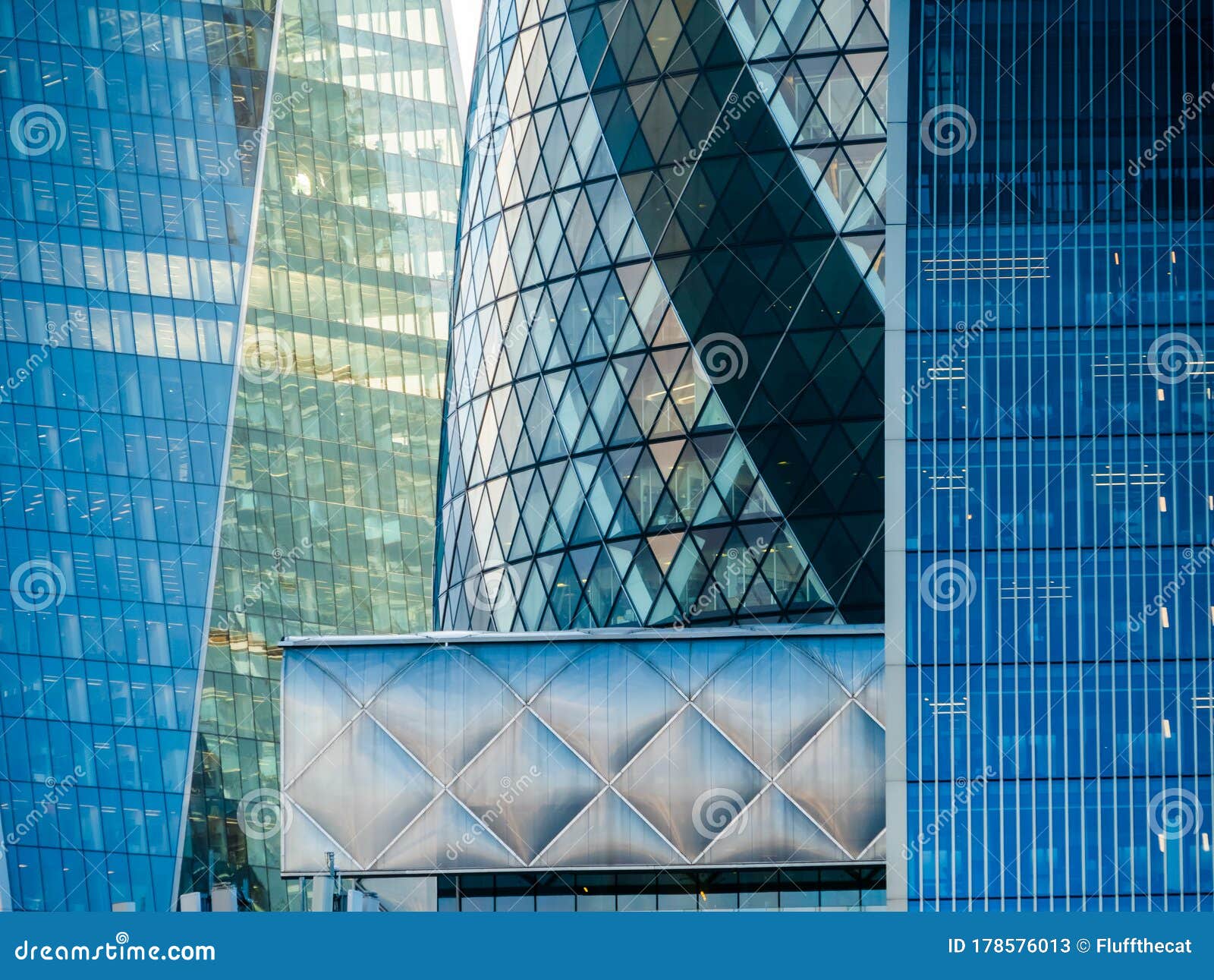 abstract geometry of london city buildings, architecture and geometry.