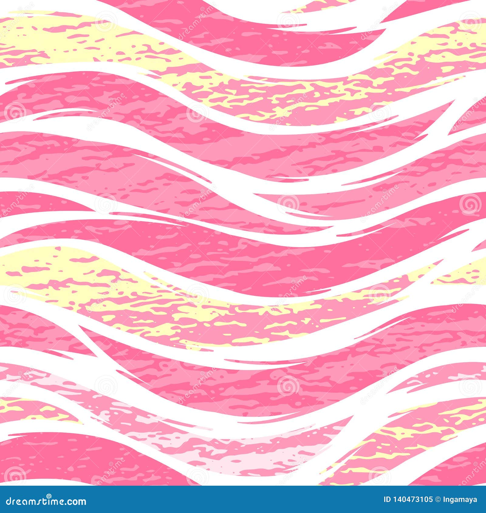 abstract girly seamless pattern.  pink wavy stripes texture  on white background.