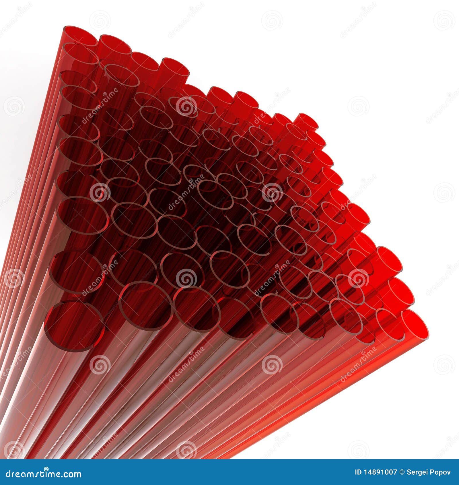 Abstract glass tubes stock illustration. Illustration of geometry