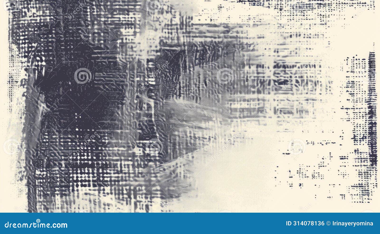 abstract glitch art on monochrome canvas