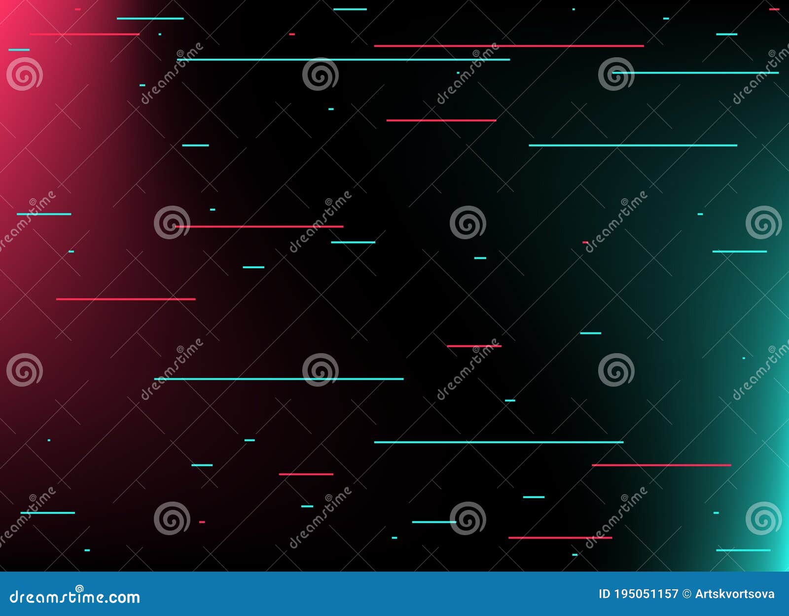 abstract glitch tiktok background.  . abstract background. light. futuristic blue red gradient  black