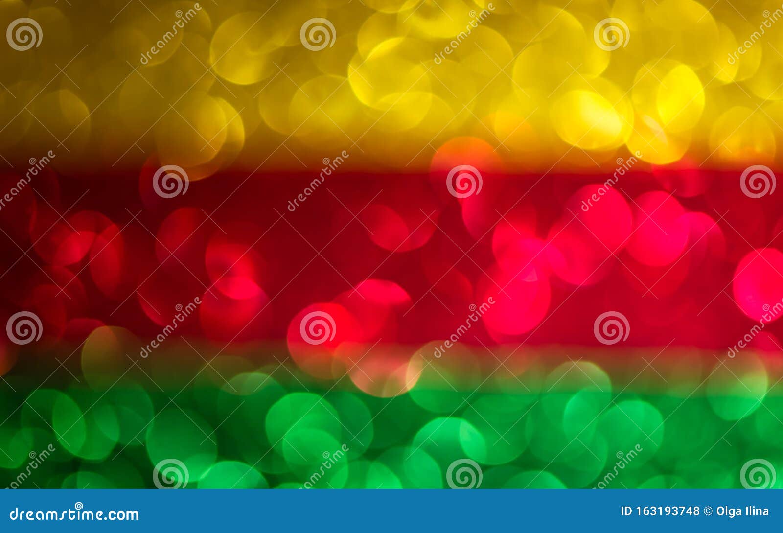 Abstract Three Color Texture Glitter Lights Background. Yellow, Red, Green.  De-focused. Stock Photo - Image of glittering, light: 163193748
