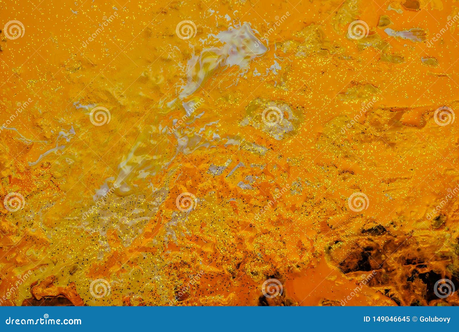 Abstract Glitter Yellow Sand Paint Art Background Stock Illustration ...