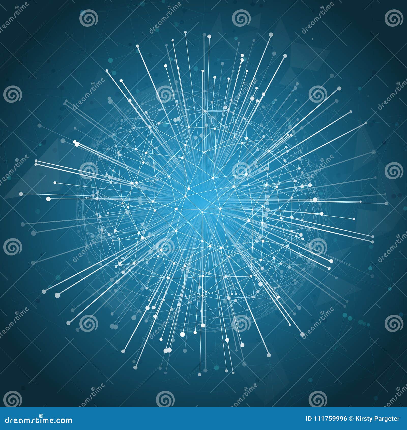 abstract globe network background with connecting lines and dots