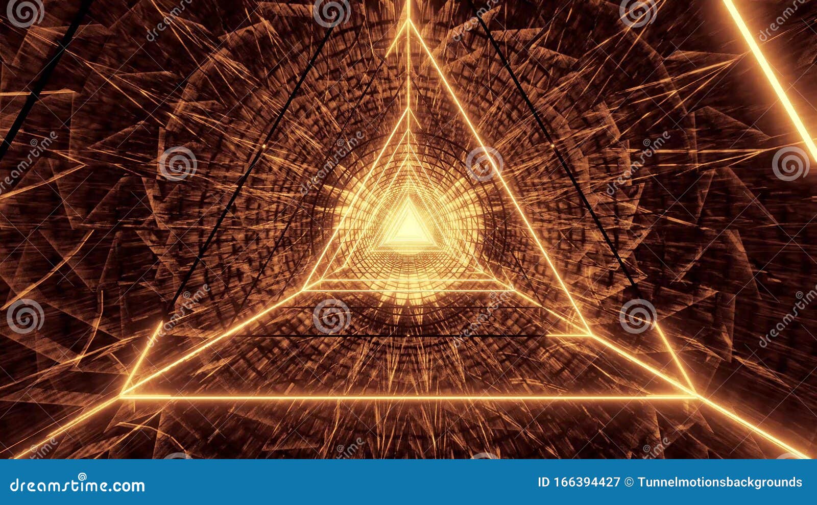 abstract glowig wireframe triangle  with dark abstract background 3d  wallpaper