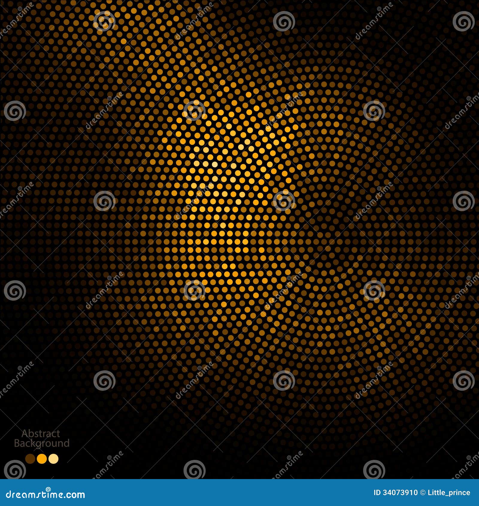 Abstract Gold and Black Dots Background Stock Vector Illustration of