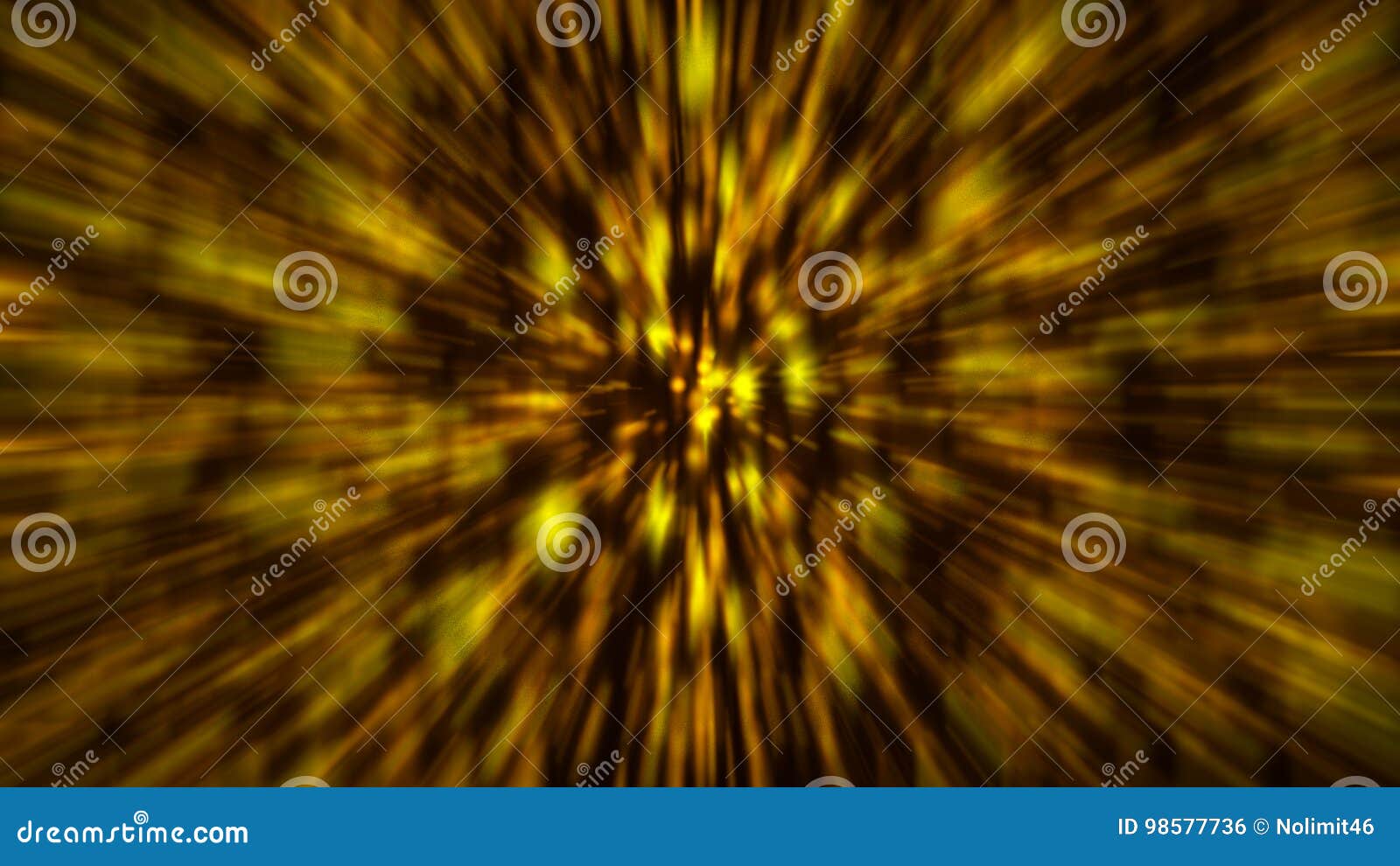 Abstract Gold Blur Background. Zoom Bacdrop Stock Illustration