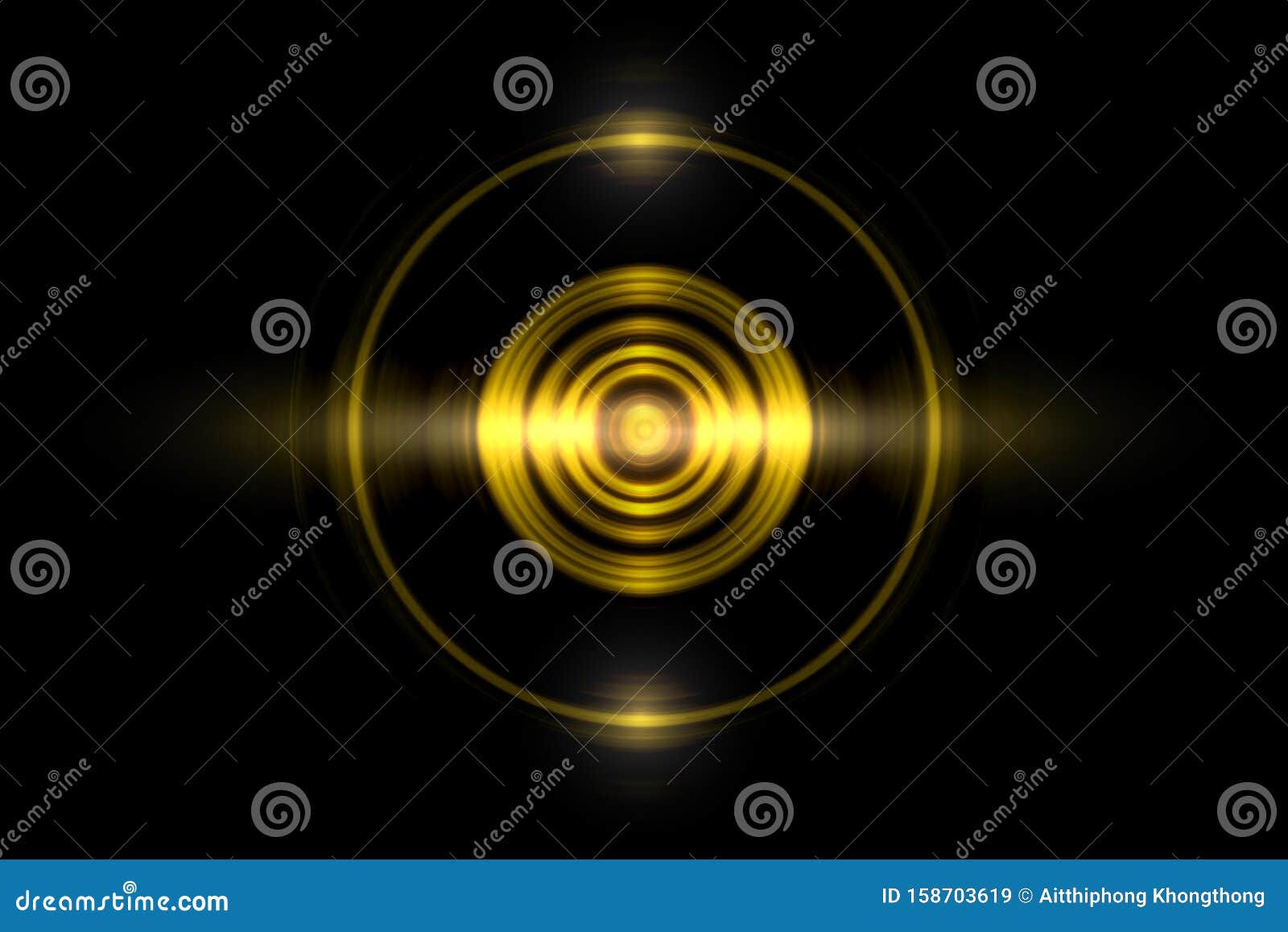Ring with light effects and abstract background Vector Image