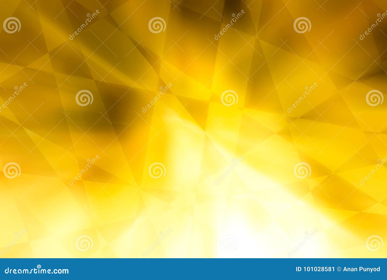 Abstract Gold Color Tone with Triangles and Squares Style for