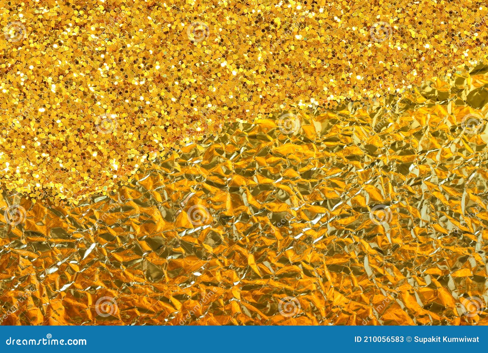 Gold foil texture background, Stock image