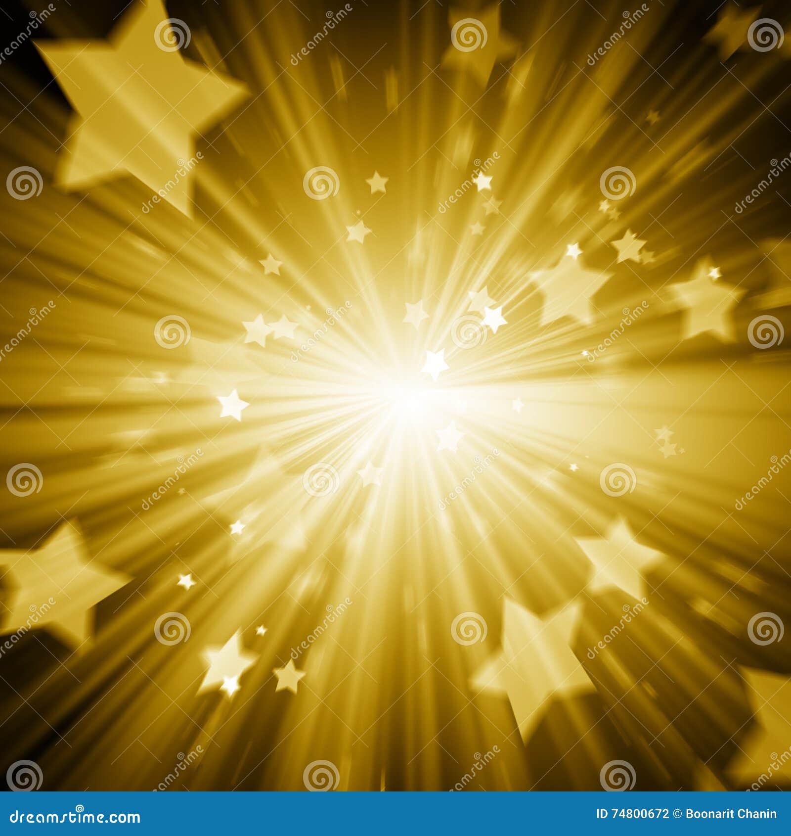 Abstract Gold Star Background Stock Illustration Illustration of