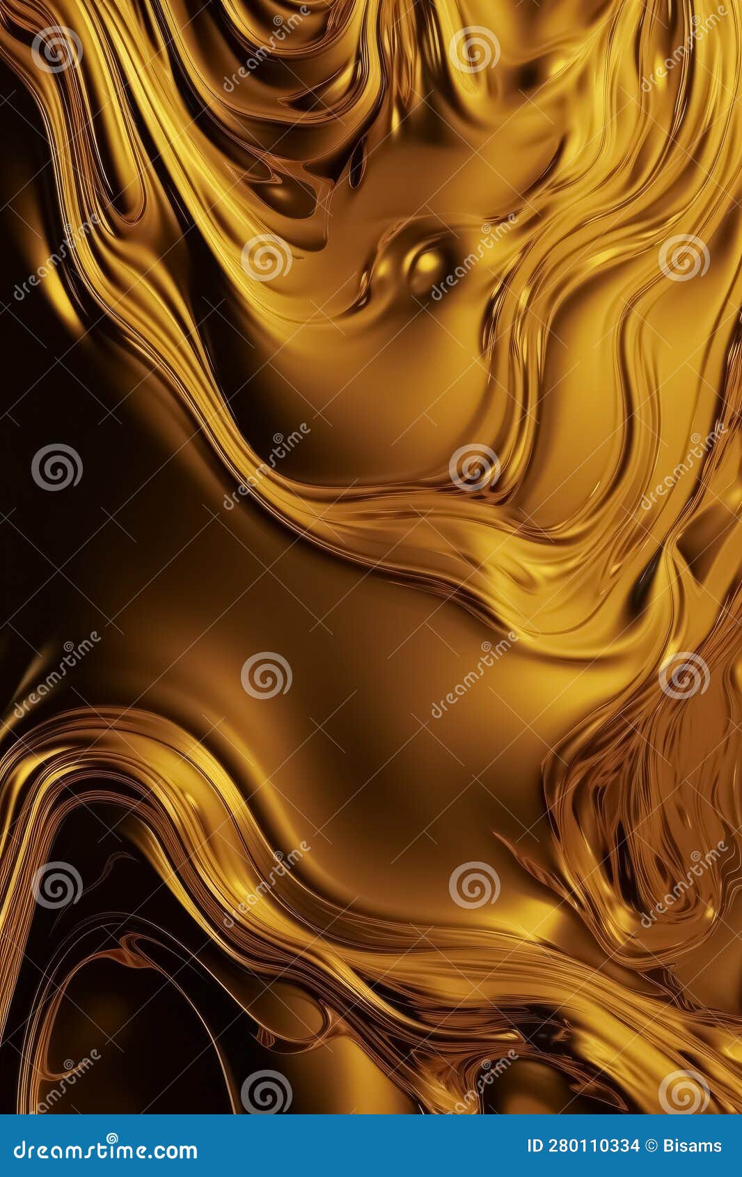 Liquid gold metallic dynamic glossy fluid abstract luxurious