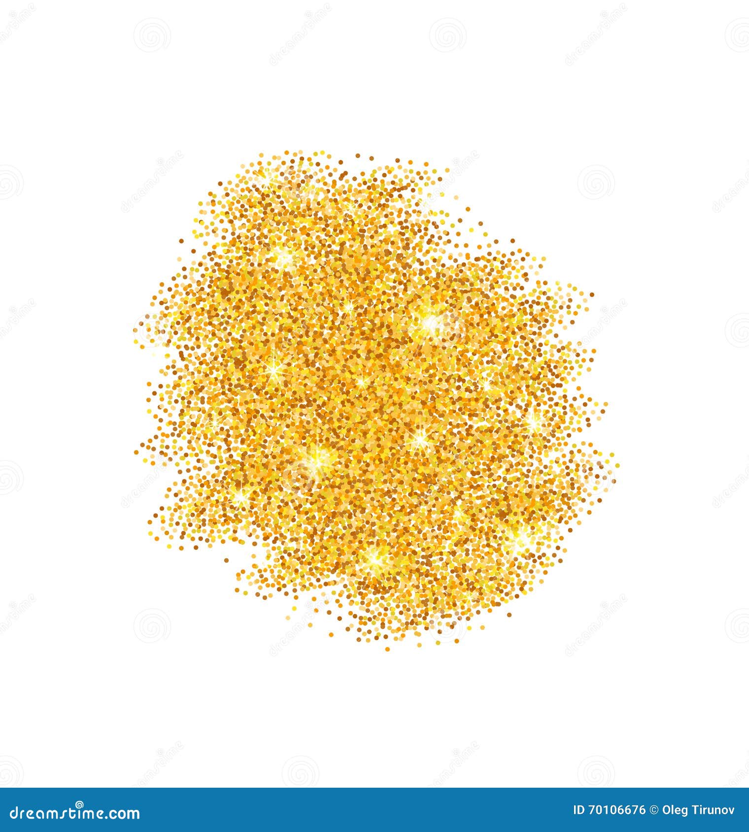 Abstract Golden Sparkles on White Background Stock Vector ...