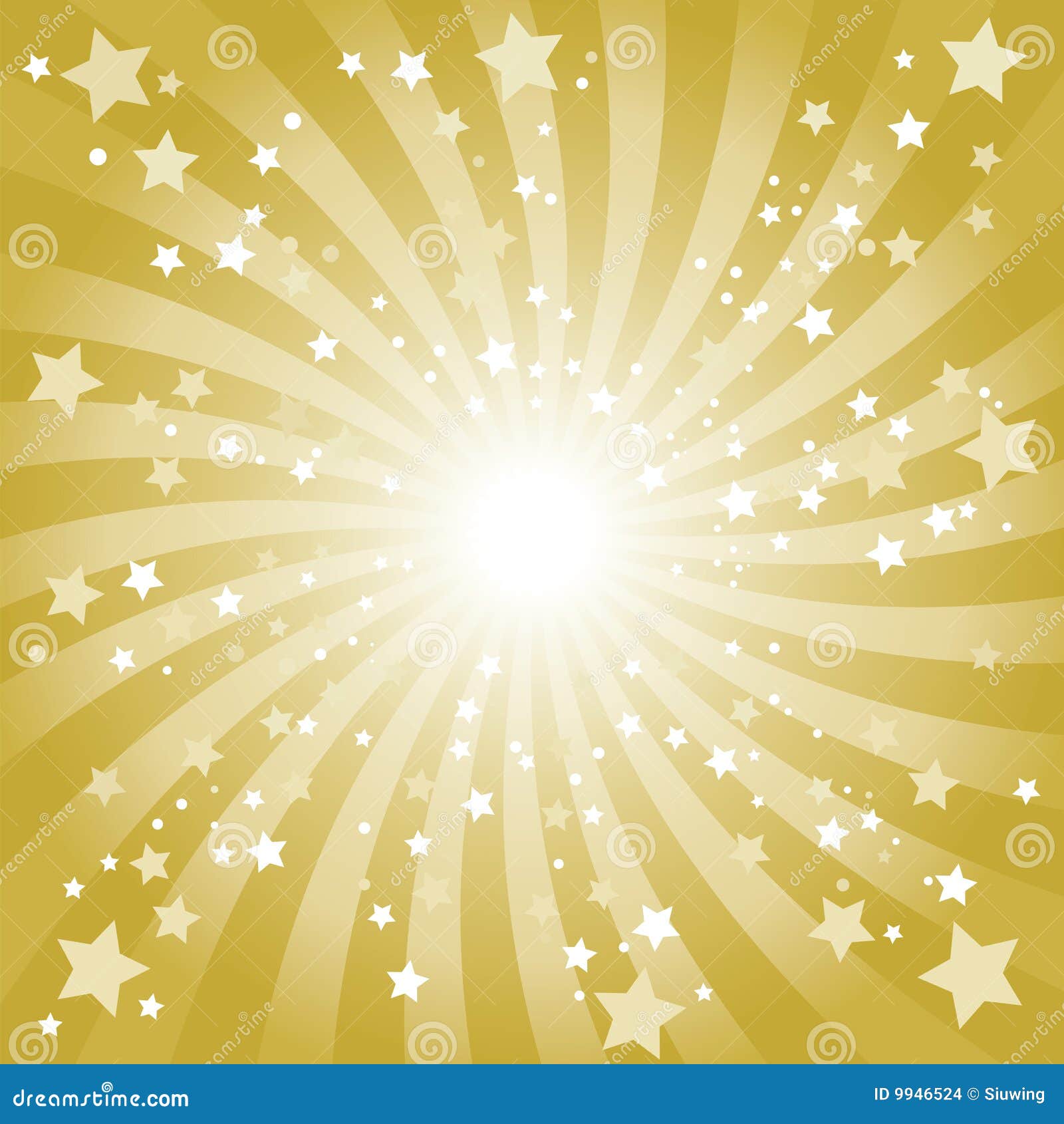 Abstract Golden Star Background Stock Vector Illustration of