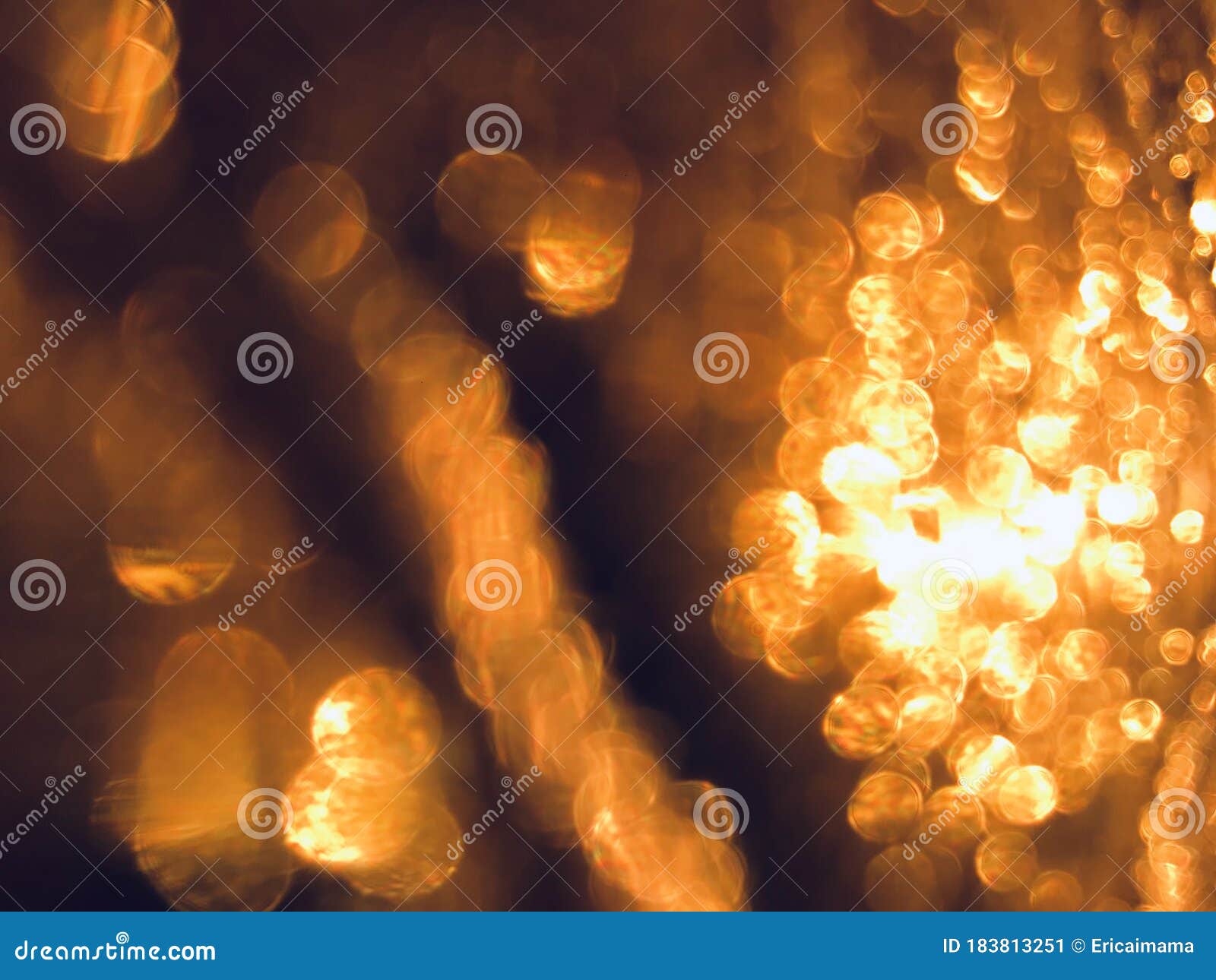 abstract golden shinning light background.