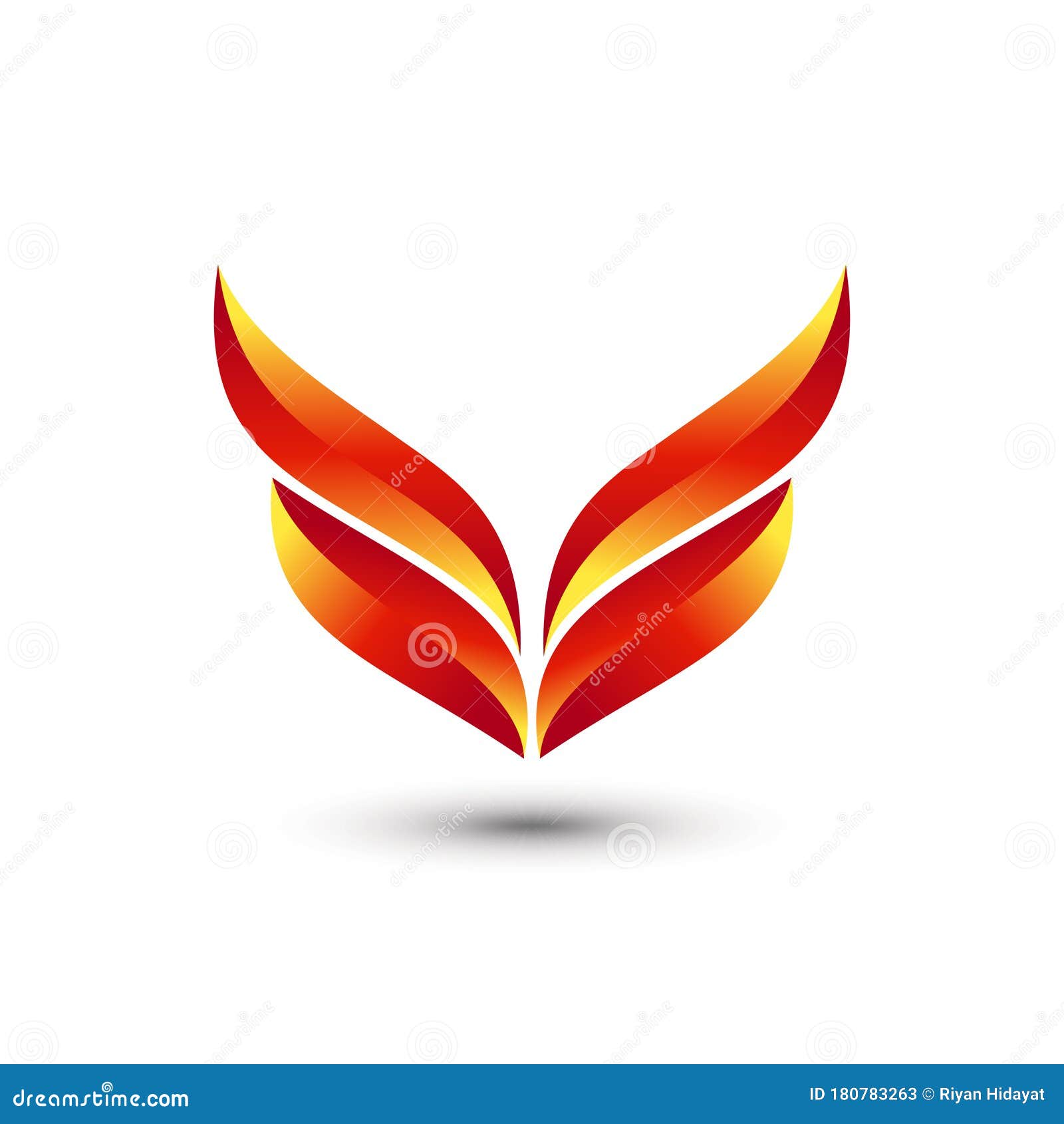 abstract gradient bird`s eye logo  template premium 