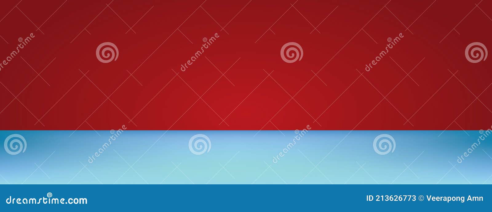 abstract gradient of dark red background with blue table , studio, room, web template.