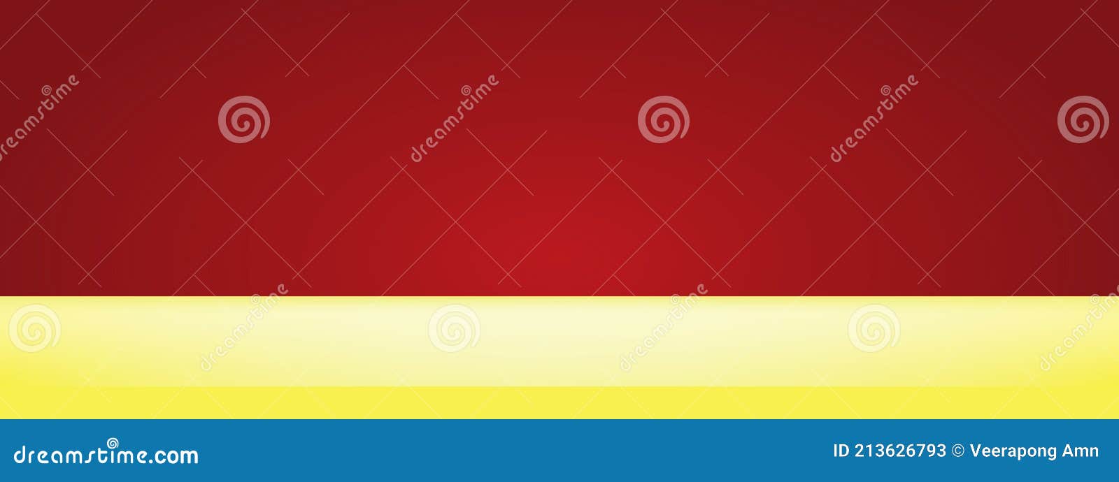 abstract gradient of dark red background with yellow table , studio, room, web template.