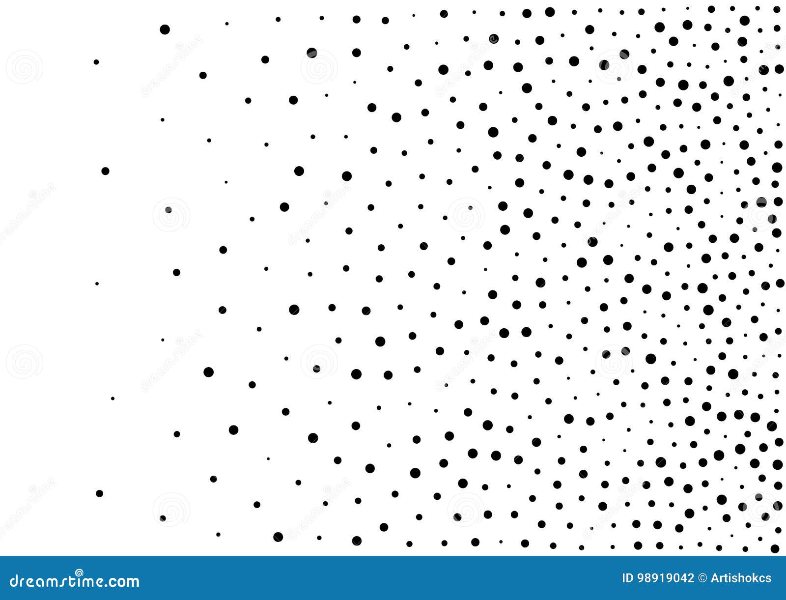 abstract gradient halftone random dots background. a4 size,  , backdrop using halftone dot pattern.