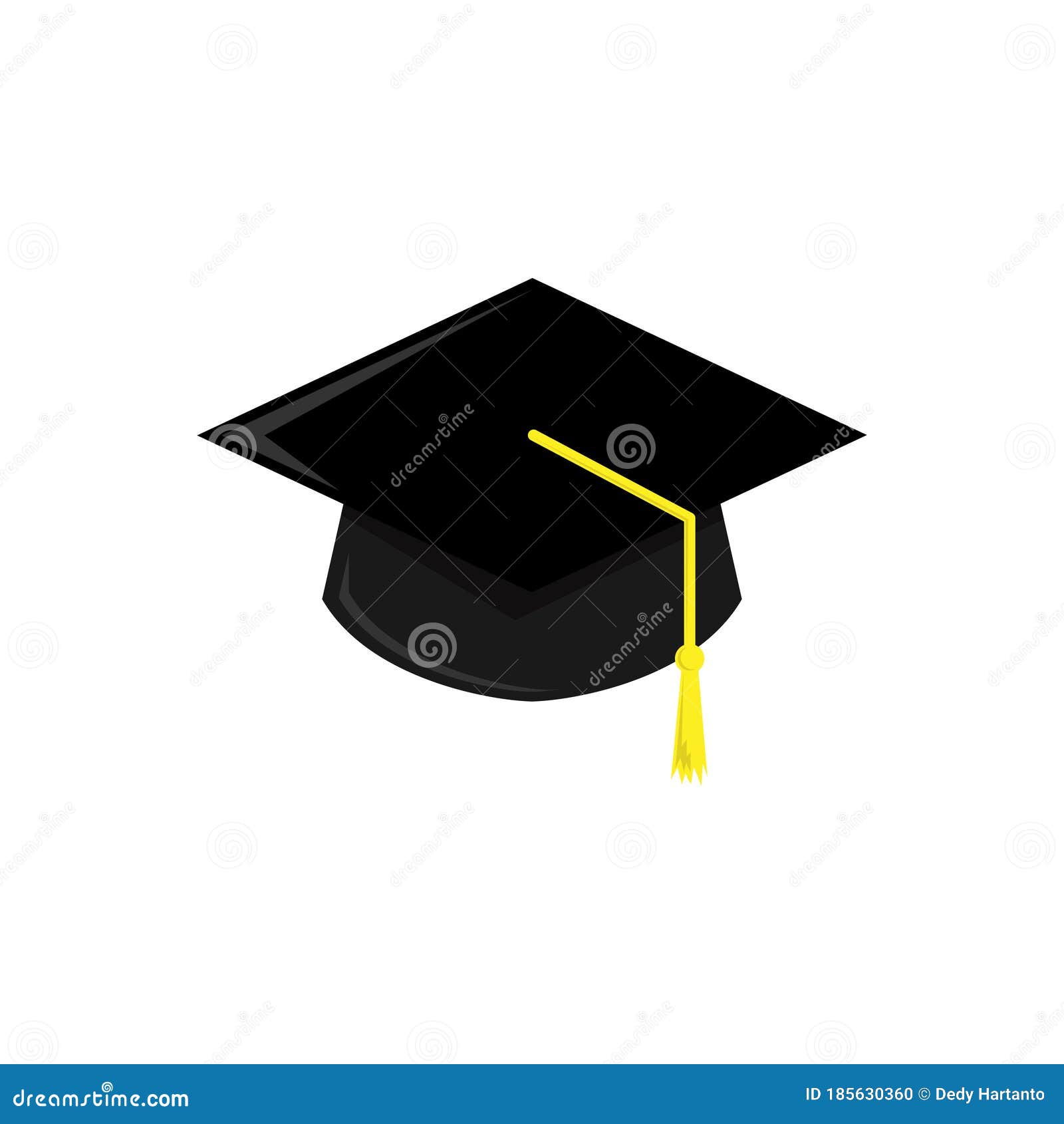 Abstract Graduation Hat Vector Illustration, Perfect for Education ...