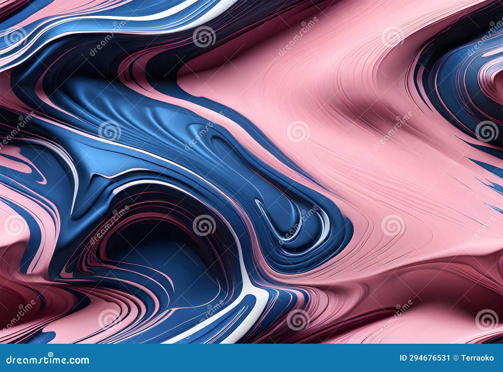 Abstract Granite Texture Blue White and Light Pink Background High