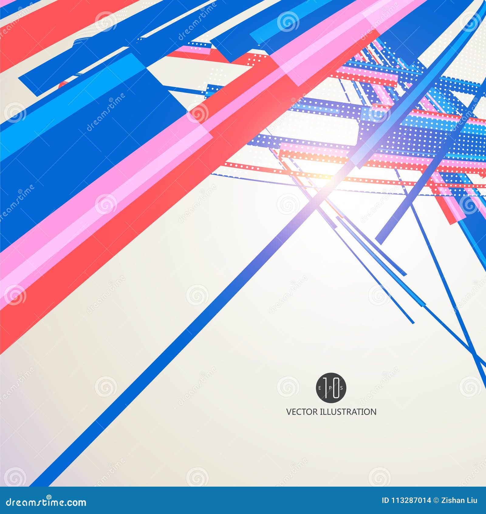 abstract graphic sense of perspective, line components.