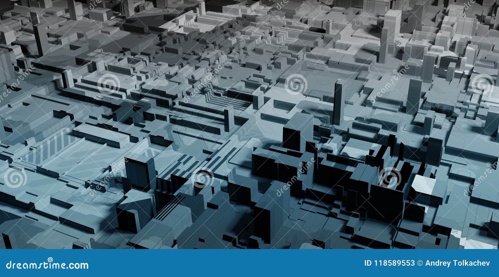 Abstract Gray City Background Stock Illustration - Illustration of
