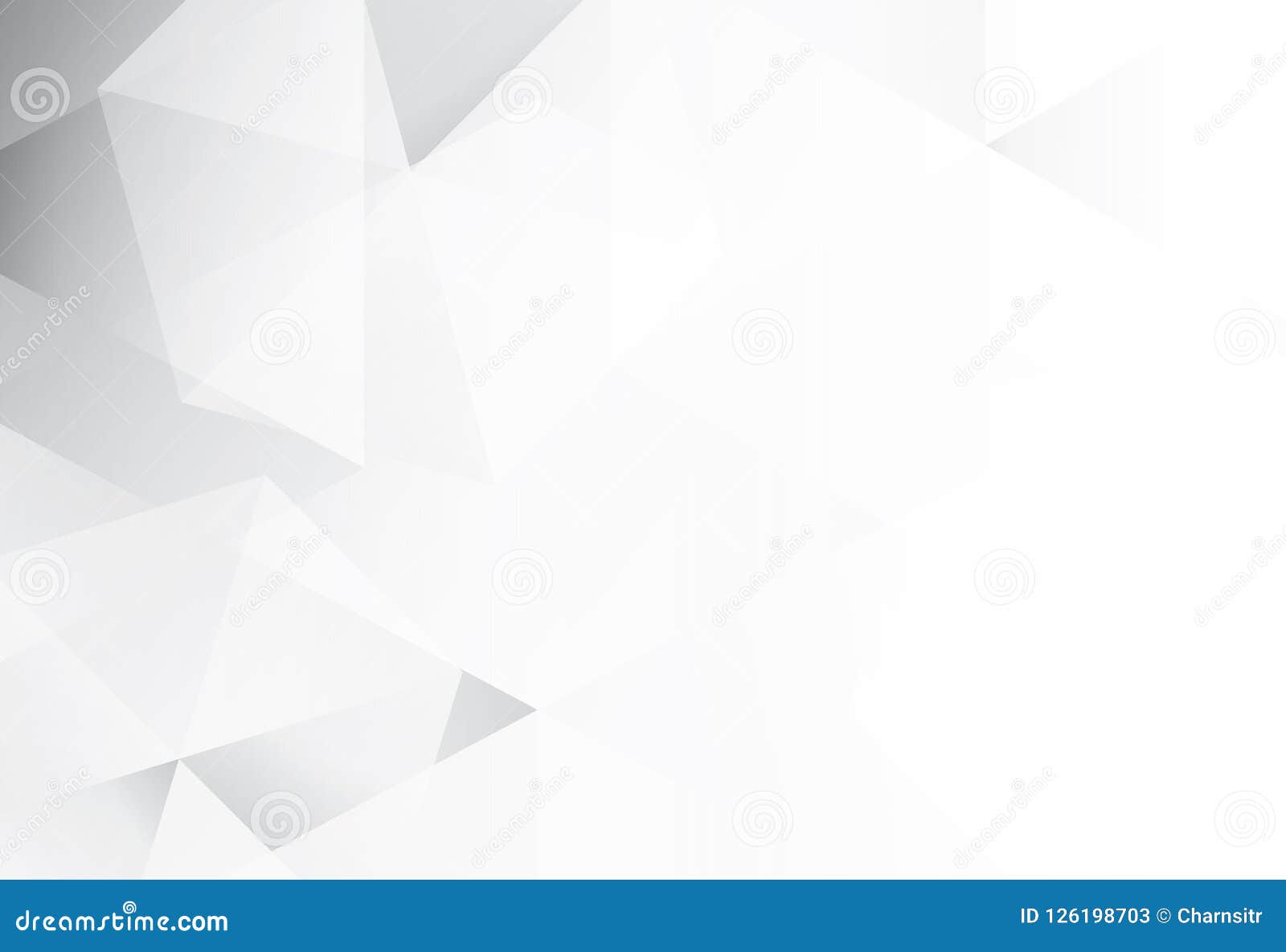 Abstract Gray and White Hexagon Geometric Background Stock Vector