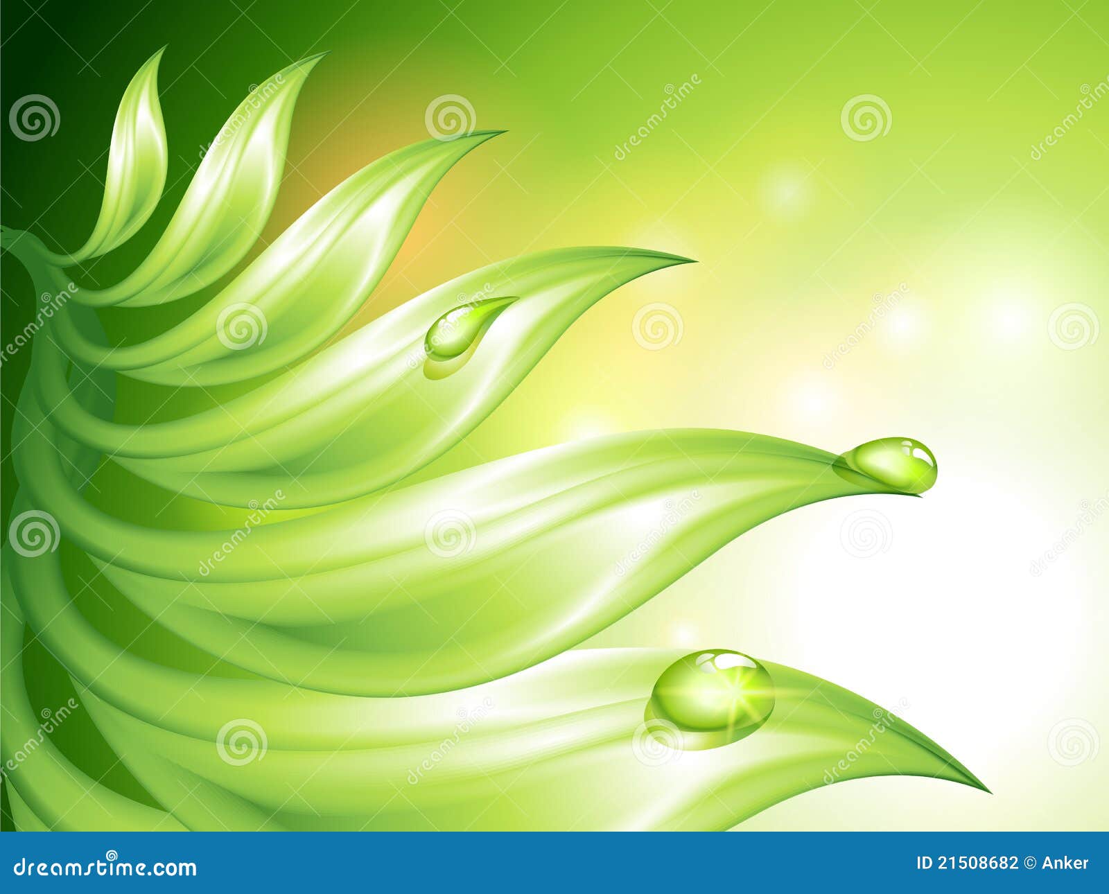 Abstract green background stock vector. Illustration of lush - 21508682