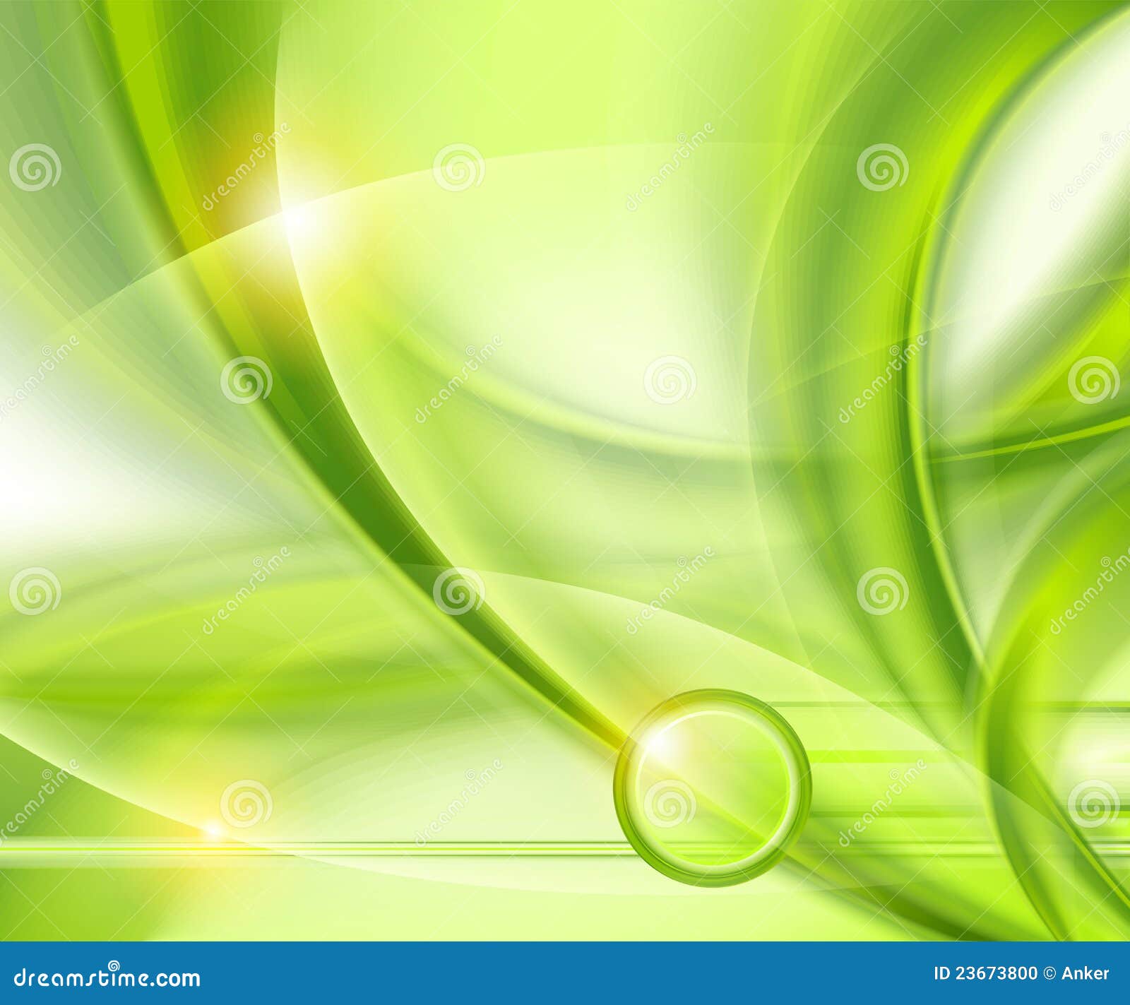 Abstract green background stock vector. Illustration of flowing - 23673800