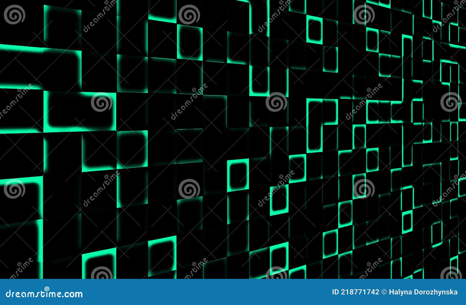 Abstract Green Background. Cyber Background. Wallpaper for Design Stock