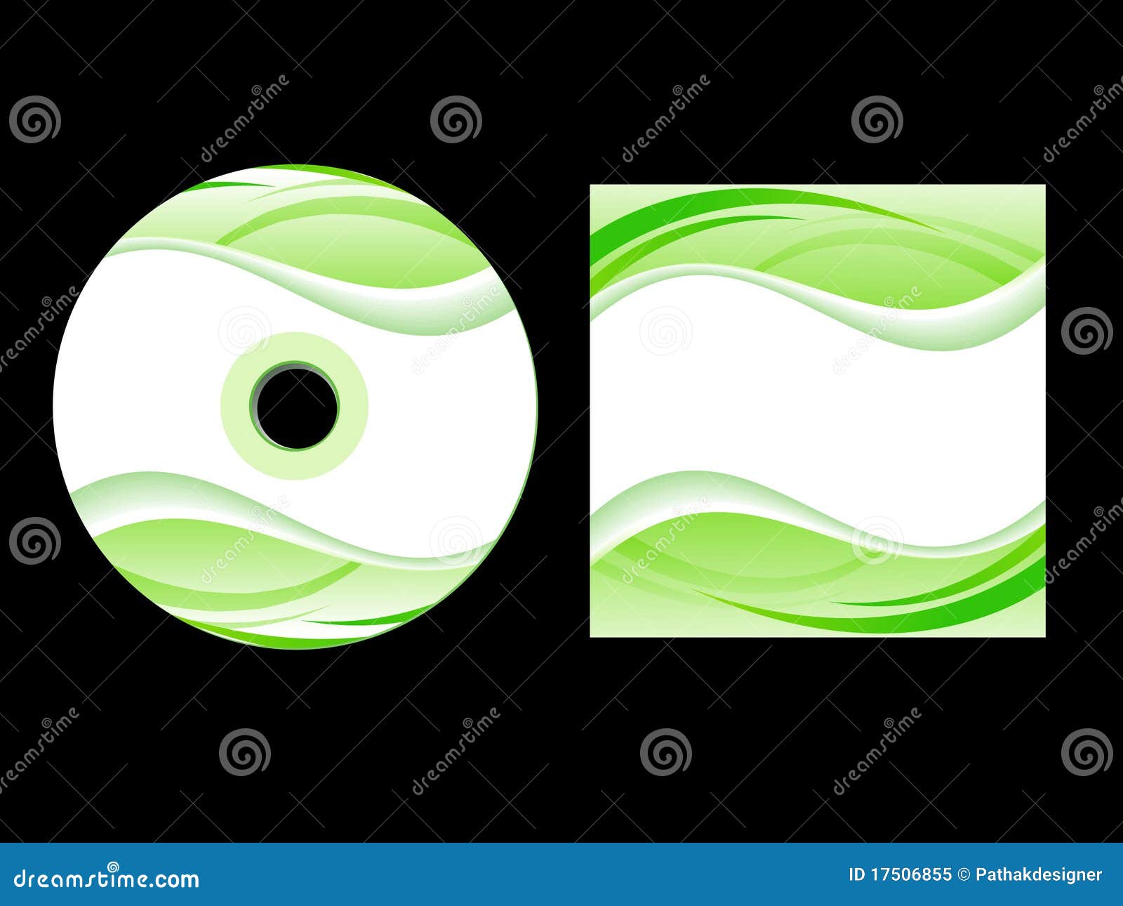 Abstract Green Cd Cover Royalty Free Stock Photo Image 17506855