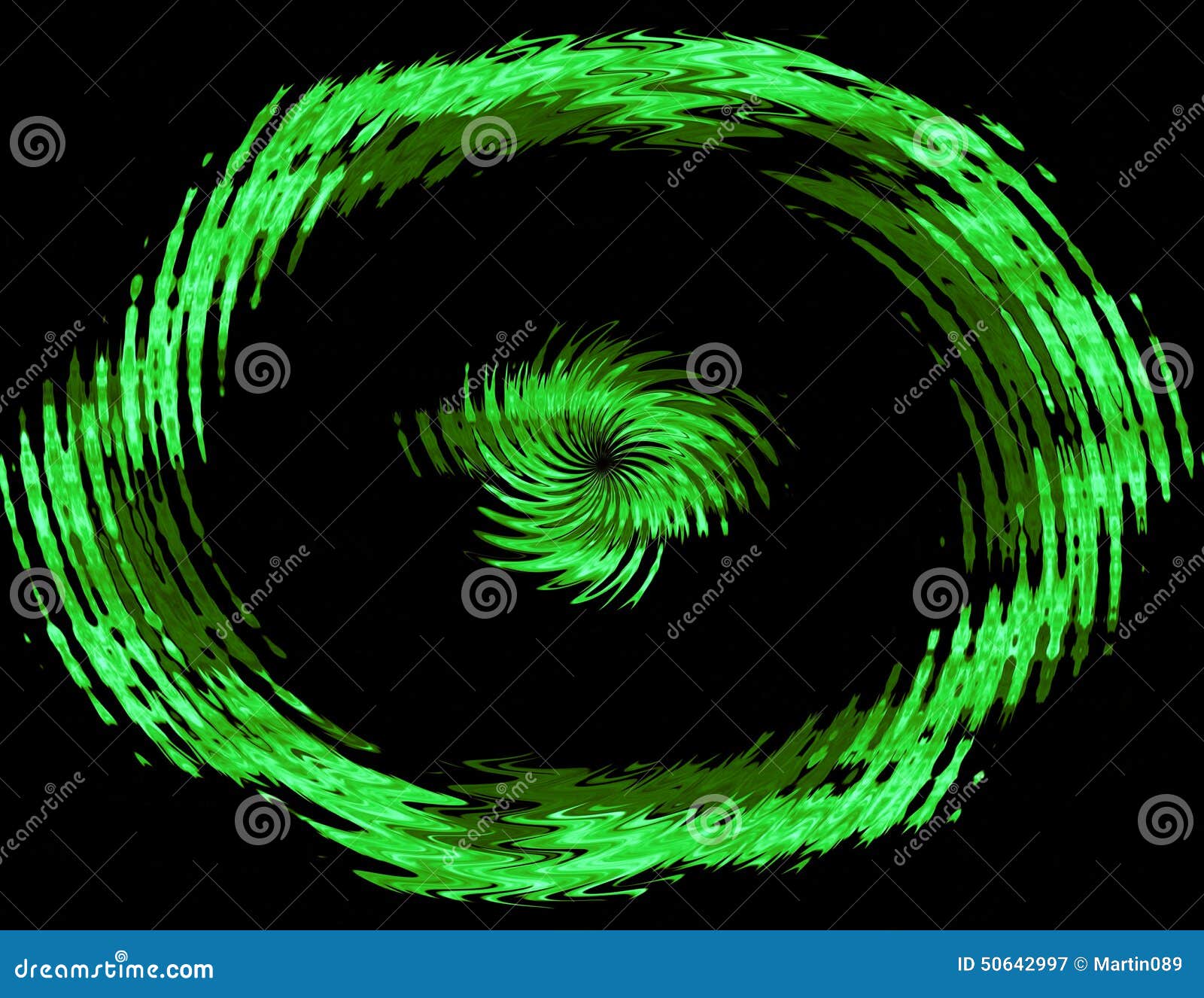 abstract green circle